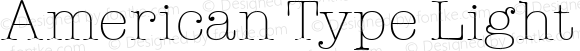 American Type Light Regular Altsys Fontographer 3.5  11/25/92