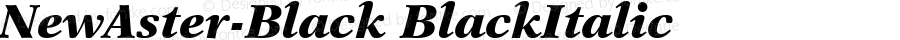 NewAster-Black Italic