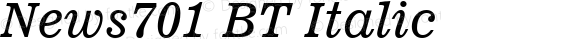 News 701 Italic BT