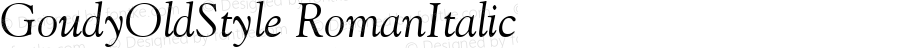 GoudyOldStyle-Italic