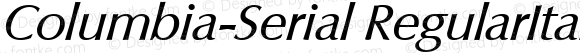 Columbia-Serial RegularItalic