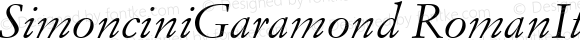 SimonciniGaramond-Italic