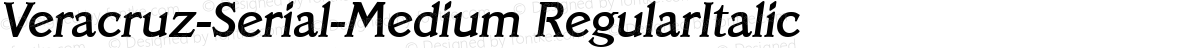 Veracruz-Serial-Medium RegularItalic