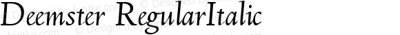 Deemster RegularItalic