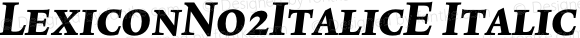 LexiconNo2ItalicE Italic