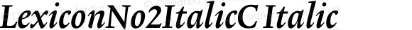 LexiconNo2ItalicC Italic