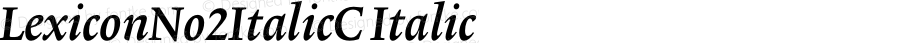 LexiconNo2ItalicC Italic