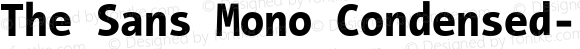 The Sans Mono Condensed- Regular Version 001.000
