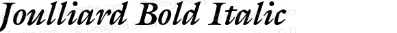 Joulliard Bold Italic