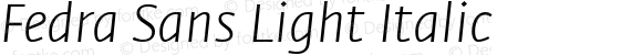 Fedra Sans Light Italic