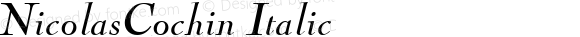 NicolasCochin Italic