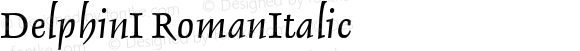 DelphinI RomanItalic