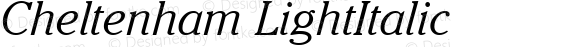 Cheltenham LightItalic