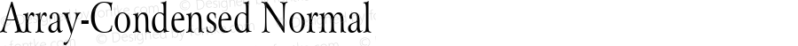 Array-Condensed Normal 1.0/1995: 2.0/2001