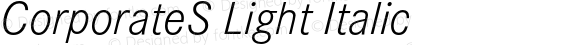 CorporateS-LightItalic