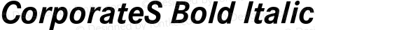 CorporateS Bold Italic