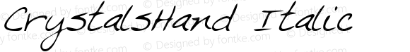 CrystalsHand Italic