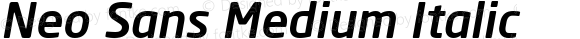 Neo Sans Medium Italic