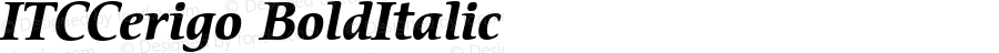 ITCCerigo-Bold Italic