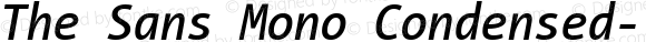 TheSansMonoCondensed Semi Bold Italic