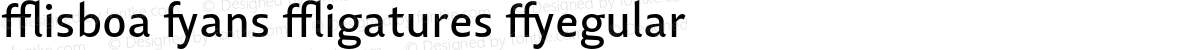 Lisboa Sans Ligatures Regular