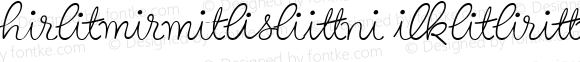 Birthday Ligatures Three Regular