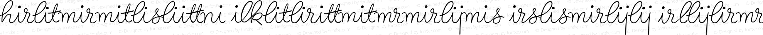 Birthday Ligatures Three Regular