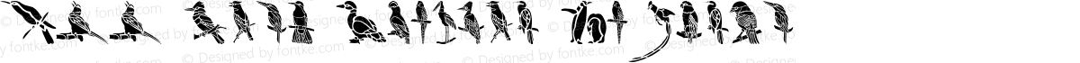 HFF Bird Stencil Regular