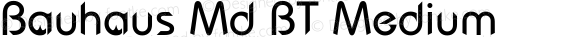 Bauhaus Md BT Medium zyx-v1.0 Friday, Aug 13, 1999 2:04:42 pm (EST)