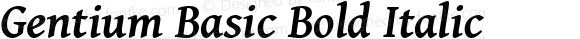 Gentium Basic Bold Italic