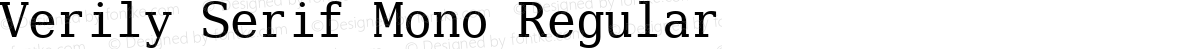 Verily Serif Mono Regular