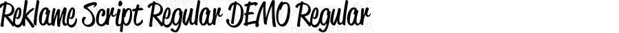 Reklame Script Regular DEMO Regular