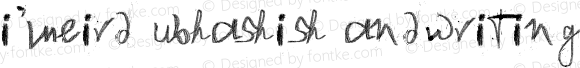 i'mWeird Subhashish Handwriting