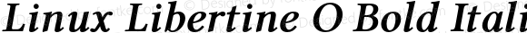 Linux Libertine O Bold Italic