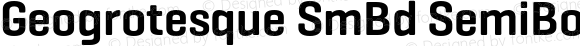 Geogrotesque SmBd SemiBold