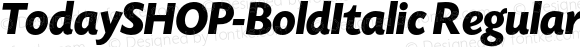 TodaySHOP-BoldItalic Regular