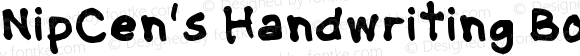 NipCen's Handwriting Bold Bold