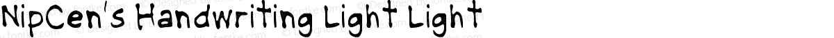 NipCen's Handwriting Light Light