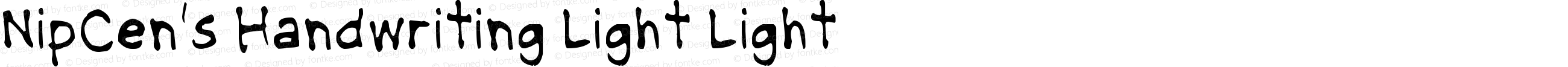 NipCen's Handwriting Light Light