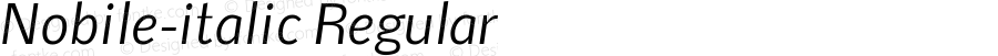 Nobile-italic