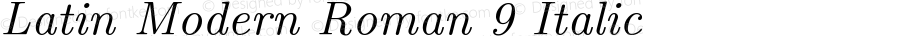 LMRoman9-Italic