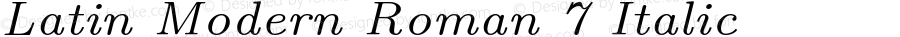 LMRoman7-Italic