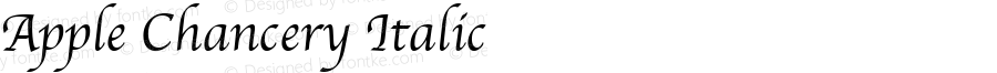 Apple Chancery Italic