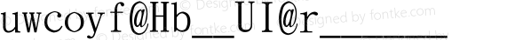 UWCOYF (Big5) Regular