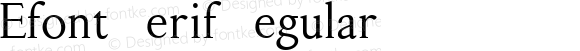 Efont Serif Regular