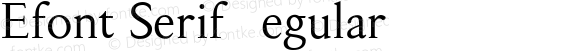 Efont Serif Regular