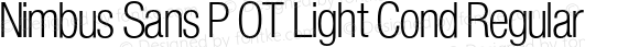 Nimbus Sans P OT Light Cond Regular
