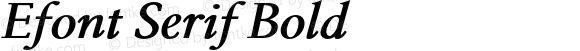 Efont Serif Bold