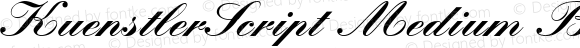 KuenstlerScript Medium Bold Italic