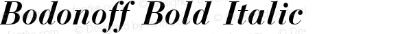 Bodonoff Bold Italic